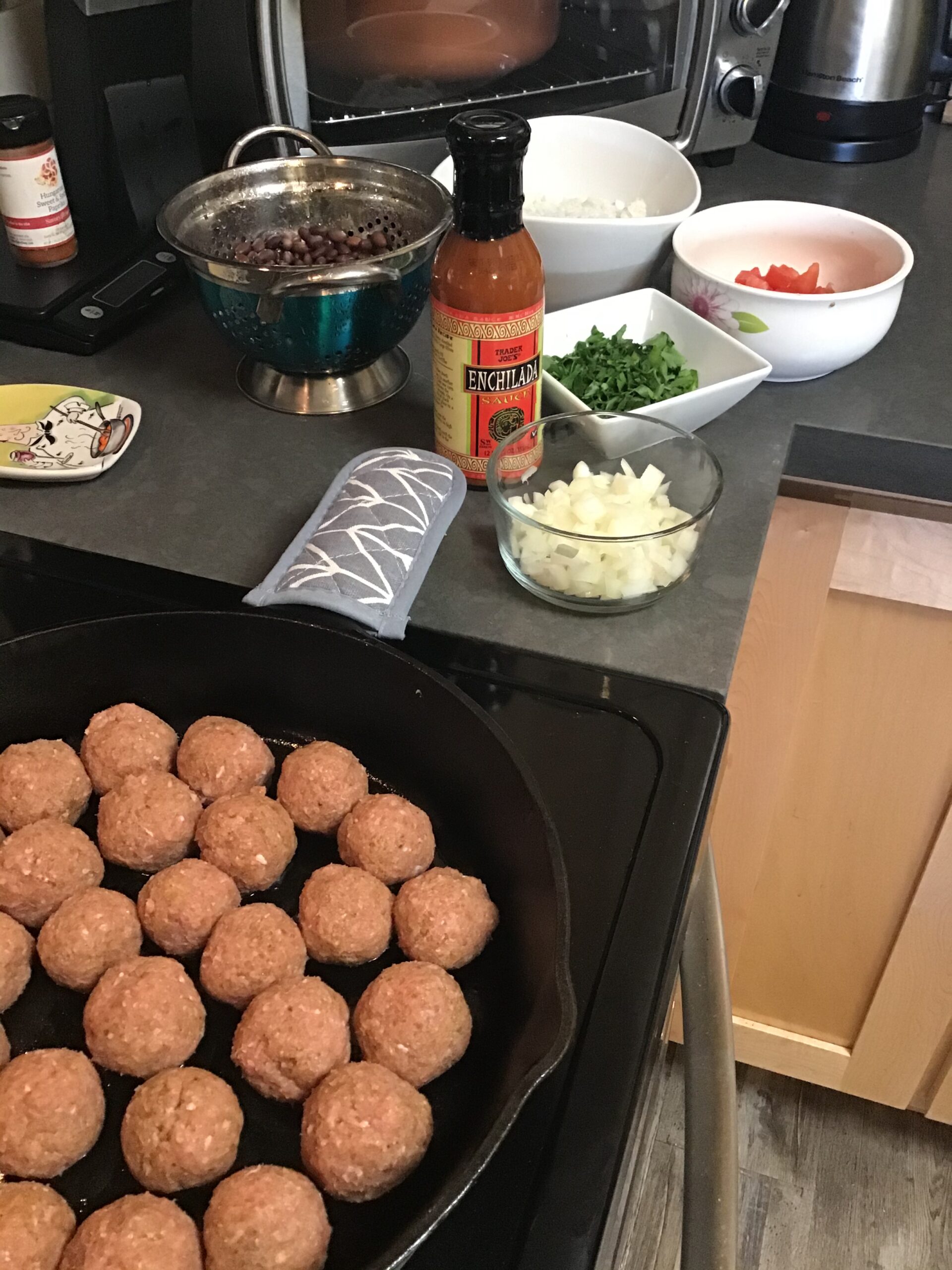 Cheesy Enchilada Meatball Casserole – Mrs. Robinson's Guide